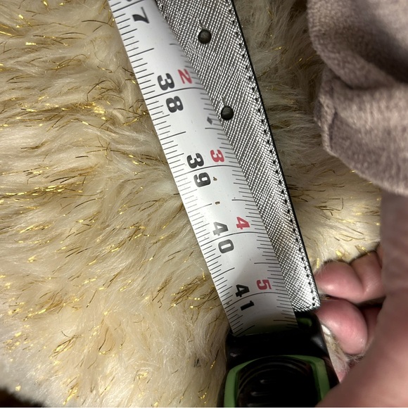 Michael Kors metallic silver slim belt NWT - Picture 2 of 4